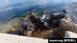 Боновые заграждения Керченского моста – Керчь, ноябрь 2024 года