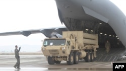 Американский самолет C-17 на авиабазе Неватим, Израиль, 1 марта 2019 года