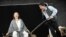 A scene from Chekhov's famous "Uncle Vanya" is performed in Moscow.