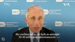 Експерт з COVID-19 Фаучі: вакцина, яка ефективна на 50 відсотків, може згасити пандемію Експерт з COVID-19 Фаучі: вакцина, яка ефективна на 50 відсотків, може згасити пандемію