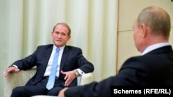 Засновник організації «Другая Украина» Віктор Медведчук і президент РФ Володимир Путін, архівне фото