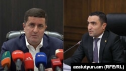 ՀԷՑ տնօրենի նախկին պաշտոնակատար Դավիթ Ղազինյանը, ՀԷՑ-ի ժամանակավոր կառավարիչ Ռոմանոս Պետրոսյանը