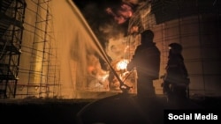 Пожар на нефтебазе в Воронеже, иллюстративное фото