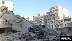 Алеппо после авианалетов, 14 октября 2016