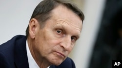 Голова Служби зовнішньої розвідки РФ Сергій Наришкін