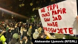 Protest u Podgorici 13. decembar 2024.