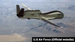 Американский стратегический разведывательный БПЛА RQ-4 Global Hawk