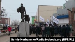 Протест предпринимателей в Славянске, 1 декабря 2020 года