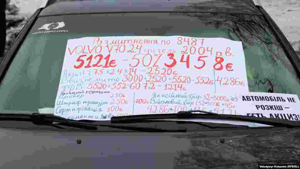 Головна мета акції, за словами організаторів, – домогтися скасування законопроектів №8487 та №8488, які були ухвалені без урахування вимог громадськості, зокрема про скасування коефіцієнту віку в розрахунку вартості акцизу