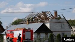 Жилой дом в деревне Вырики-Воля на востоке Польши, 10 сентября 2025 года