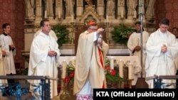 Sa mise za žrtve Bleiburga, u katedrali Srca Isusova u Sarajevu, 16. maja 2020.