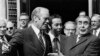 Američki predsednik Gerald Ford sa sovjetskim državnim sekretarom Komunističke partije Leonidom Brežnjevim u Helsinkiju 7. avgusta 1975.