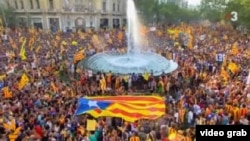 Марш за независимость Каталонии в сентябре 2012 года