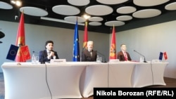 Dritan Abazović, Zdravko Krivokapić i Aleksa Bečić