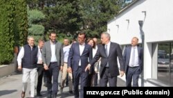 Dvoržak tokom svoje posete opštini Istok, 2023.