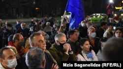 На акції протесту опозиції 1 листопада у центрі Тбілісі