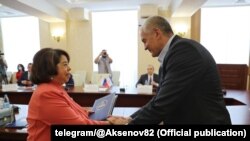 Встреча Аксенова с послом Никарагуа, Симферополь, 17 сентября 2021 год