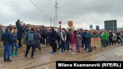 Blokada sa koje je zatraženo hitno zatvaranje nesanitarne gradske deponije, trajala je dva sata, Valjevo, 1. mart 2025.