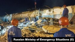 Розбір завалів на місці вибуху, Рязанська область, 15 серпня 2025 року