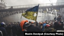 Учасники акцій протесту на Майдані, 20 лютого 2014 року