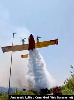 Italijanski kanader dejstvuje u Crnoj Gori