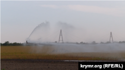 Зрошення сільськогосподарських полів на Херсонщині, архівне фото