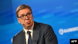 Predsednik Srbije Aleksandar Vučić prisustvuje regionalnom bezbednosnom forumu GLOBSEC u Pragu 31. avgusta 2024.