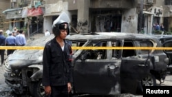 На месте взрыва