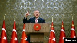 Президент Турции Реджеп Эрдоган (выступление в Анкаре 2 августа 2016 года)