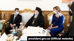 Під час зустрічі президента України Володимира Зеленського і Вселенського патріарха Варфоломія. Константинополь/Стамбул (Туреччина), 16 жовтня 2020 року
