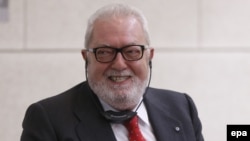 Голова Парламентської асамблеї Ради Європи Педро Аграмунт виступає під час дискусійного форуму, присвяченого 40-річчю російсько-іспанських дипломатичних відносин. Москва, 12 січня 2017 року