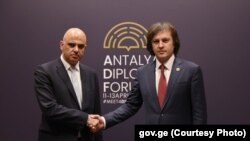 პრესსამსახურის ცნობით, მხარეებმა განიხილეს ქვეყნის ევროპული ინტეგრაციის გზაზე არსებული გამოწვევები და საქართველოში მიმდინარე პოლიტიკური პროცესები.