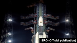 Космический аппарат "Чандраян-2" на стартовой площадке