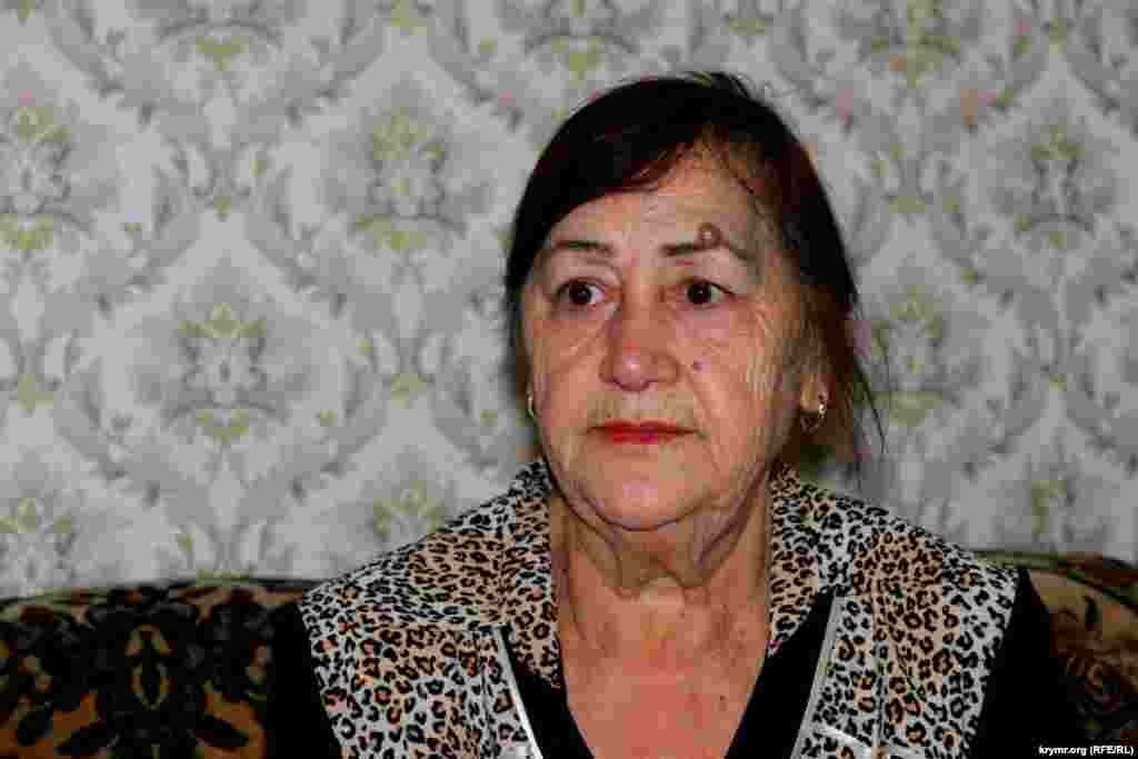 На момент депортации Зумрие Мухтаровой было всего четыре года. В ее семье было 7 детей. Она мало что помнит о пути на чужбину – только страх голод во время 18-дневной дороги. На фото – Зумрие в 2014 году