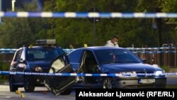 Policijski uviđaj na mjestu dvostrukog ubistva u Podgorici, 6. oktobra 2024.