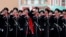 9 мая 2021 года, военнослужащие парадного расчета Всероссийского казачьего общества во время парада, посвященного 76-й годовщине Победы в Великой Отечественной войне