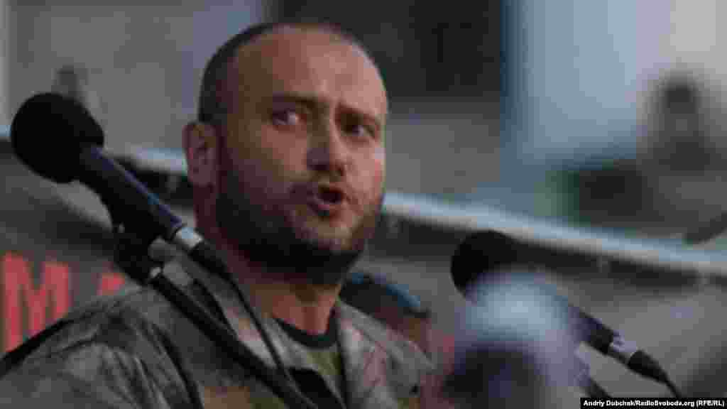 Лідер «Правого сектору» Дмитро Ярош під час промови