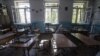 Приміщення одного із класів школи №57 у Донецьку після обстрілу, 1 жовтня 2014 року