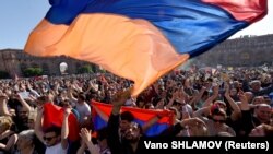 Акция прихильників опозиції в Єревані, Вірменія, 25 квітня 2018 року