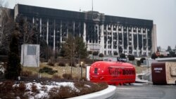 Центральная площадь Алматы, 10 января 2022 года