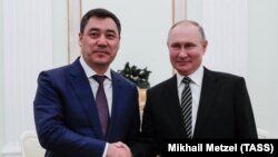 Президент Киргизстану Садир Жапаров та президент Росії Володимир Путін