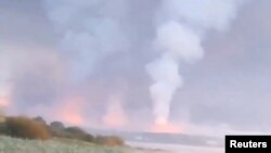 Зазначається, що дрони атакували на аеродромі склади з КАБами, стоянки літаків СУ-35 і СУ-34, а також місця зберігання авіаційного пального. Фото ілюстративне