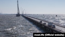 Строительство крымского моста, архивное фото