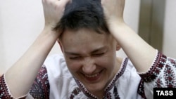 Надежда Савченко на заседании Донецкого городского суда Ростовской области