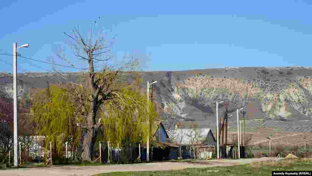 Полукругом у села, огибая склоны Узун-Сырта, раскинулись виноградники завода марочных вин «Коктебель»