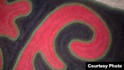 Киргизский традиционный ковер ширдак