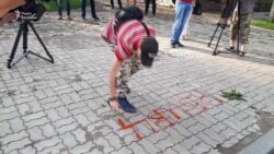 Акція під МВС в Запоріжжі Акція під МВС в Запоріжжі