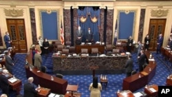 Для ухвалення обвинувального вироку необхідно було 67 голосів сенаторів