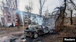 Наслідки одного з попередніх ударів по Кривому Рогу, архівне фото