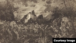 Вальпургиева ночь. «Мефистофель» Арриго Бойто на сцене Венской придворной оперы. Март 1882. Рисунок Вильгельма Гаузе.